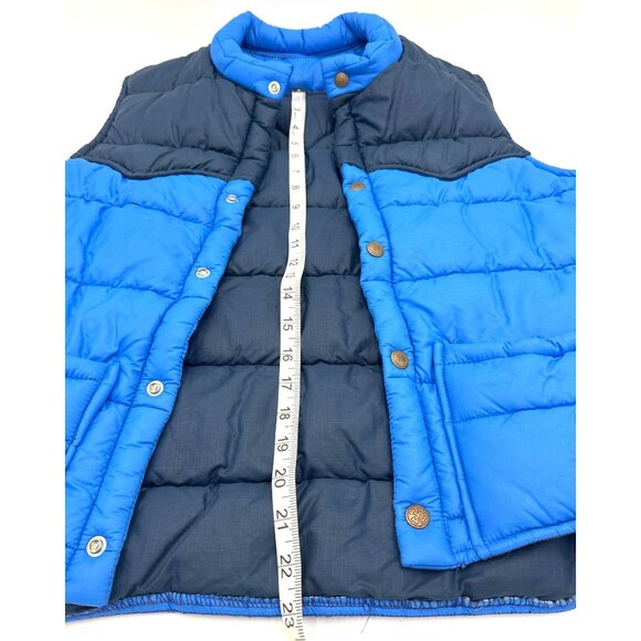 Vintage Tregos Westwear Puffer Quilted 70's Vest Snap Closure Pockets Size 44 - Picture 13 of 14